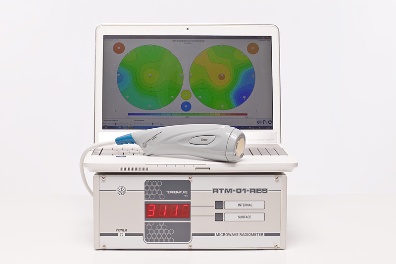 Это прибор для РТМ-диагностики с помощью которого проводится обследование